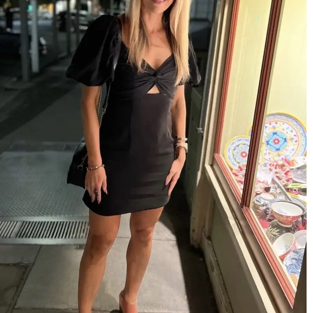 TOCCIN (NY) Twist Front Mini Dress